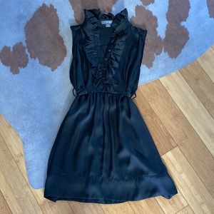 Black Sleeveless Ruffle Neck LBD - Forever 21 Small